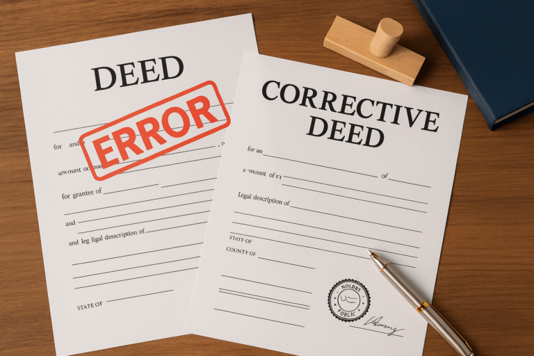 corrective deed