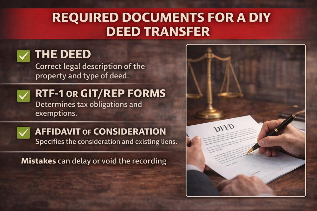 Required Documents for a DIY Deed Transfer