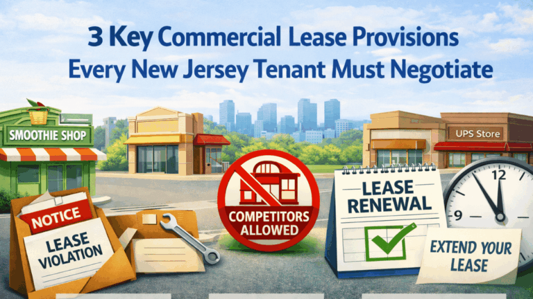 3 Key Lease Provisions for Commercial Tenants in New Jersey