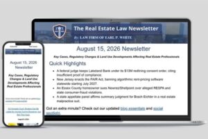 August 15, 2026 Newsletter